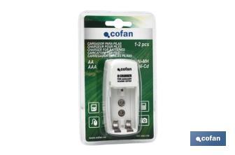 Batteries charger "2 units" - Cofan