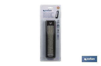 72 LED rechteckige Lampe mit Magnet/Haken - Cofan