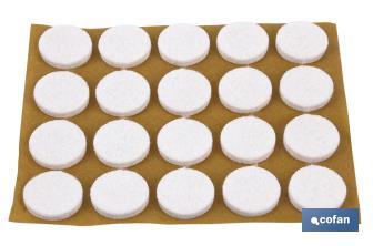 Round felt pads - Cofan