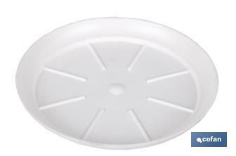 White Flower Pot Tray, Altea Model - Cofan