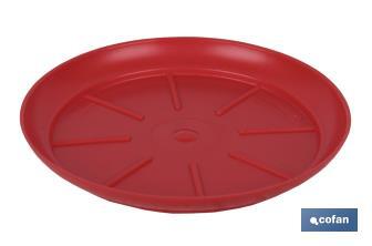 Red Flower Pot Tray, Altea Model - Cofan