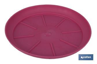 Cherry Red Flower Pot Tray, Altea Model - Cofan