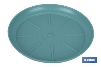 Turquoise Flower Pot Tray, Altea Model - Cofan