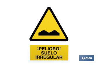 Peligro suelo irregular - Cofan