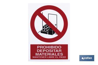 Proibido Depositar materiais - Cofan