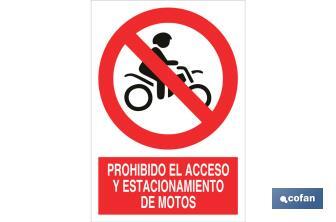 Prohibido acceso de motos - Cofan
