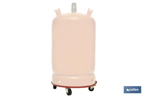 Support Mobile Pour Bouteille De Gaz Avec Roulettes - Acier Inoxydable, Plateau Stable, Frein - Transport Facile Propane - 6