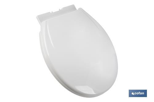 Abattant WC Dimensions 40 4 x 35 6 cm Fabrique en Polypropylene Blanc Cofan