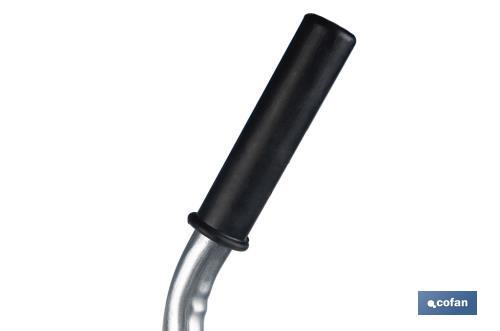 Pelle Fixe Polypropylène Pelle à Poussière Cofan - Bord Caoutchouc - Manche Métallique 85cm - Vert D'Eau Ustensile Ménage
