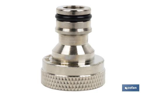 Adaptateur Filetage Laiton 1/2" Femelle Vers 3/4" Mâle - 2 Pièces - Pour Lave-vaisselle, Machine à Laver, Robinet Jardin - Résistant à La Corrosion - 4