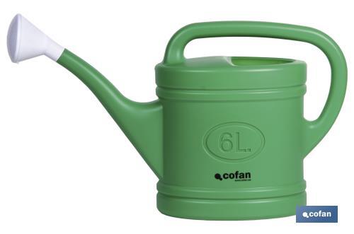 Arrosoir Français En Fer Galvanisé 6,5L - Tête Arroseur Rose Amovible - Léger Et Écologique - Vert