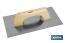 Rectangular plastering trowel | Length: 300 x 150 x 0.7mm | Suitable for construction industry | Wooden handle - Cofan