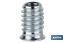 Iron zinc-plated double hex nut - Cofan