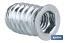 Iron zinc-plated double hex nut - Cofan