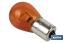 Single contact indicator bulb 12V 21W | BAU15s bulb cap type | P21W cap | Amber - Cofan
