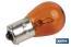 Single contact indicator bulb 12V 21W | BAU15s bulb cap type | P21W cap | Amber - Cofan