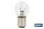 Double contact light bulb of 12V | Offset pins | BAZ15d bulb cap type | P21/5W cap | Available in white - Cofan