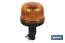 Pole mount beacon with orange strobe flash | Class 1 | ECE R65 Certification | For 12/24V flexible stand | IP rating: IP66 - Cofan