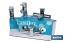 Kit of bathroom fittings with display rack for Ross Model mixer taps | Ideal for displaying taps | Suitable for 5 pieces - Cofan