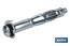 Metal hollow-wall anchors | With round head screw | Available in various sizes - Cofan