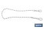 Harness safety rope | Size: 1.5m | Ø12mm | Supplied with buckles and thimbles - Cofan