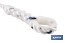 Harness safety rope | Size: 1.5m | Ø12mm | Supplied with buckles and thimbles - Cofan