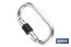 Safety carabiner | Safety buckle | Strength: 25kN | EN 362 | Class B | CAT. III - Cofan