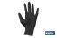 Box of 100 diamond-textured nitrile gloves | Available sizes from S to XL | Colour: Black - Cofan
