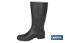 Rain Boot | High Shaft | PVC | Black | Inner Knit Lining - Cofan