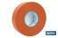 Insulating tape 180 microns | Orange | Resistant to voltage, heat and different acids and alkaline materials - Cofan