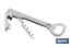 Corkscrew with bottle opener | Material: stainless steel | Suitable for professional use | Compact and durable design | Length: 14cm - Cofan