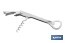 Corkscrew with bottle opener | Material: stainless steel | Suitable for professional use | Compact and durable design | Length: 14cm - Cofan