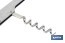 Corkscrew with bottle opener | Material: stainless steel | Suitable for professional use | Compact and durable design | Length: 14cm - Cofan