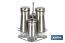 Cruet set of 4 pieces | 2-piece capacity of 230ml and 2-piece capacity of 120ml | Staineless Steel - Cofan