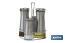 Cruet set of 4 pieces | 2-piece capacity of 230ml and 2-piece capacity of 120ml | Staineless Steel - Cofan