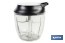 Manual food chopper | Fresh-keeping lid and mixer included | 900ml capacity | ABS, polypropylene and stainless Steel - Cofan