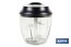 Manual food chopper | Fresh-keeping lid and mixer included | 900ml capacity | ABS, polypropylene and stainless Steel - Cofan