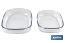 Set of 2 oval borosilicate glass baking dish, Baritina Model | 2,700-3,800ml Capacity - Cofan