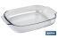 Set of 2 oval borosilicate glass baking dish, Baritina Model | 2,700-3,800ml Capacity - Cofan