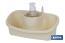 Scouring pad holder with washing-up liquid dispenser | Several colours | Multi-purpose kitchen accessory - Cofan