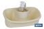 Scouring pad holder with washing-up liquid dispenser | Several colours | Multi-purpose kitchen accessory - Cofan
