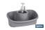 Scouring pad holder with washing-up liquid dispenser | Several colours | Multi-purpose kitchen accessory - Cofan