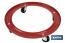 4 wheel gas cylinder trolley | Metallic base | Resists up to 50kg | Red gas cylinder stand - Cofan