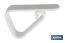 Pack de 12 Pinces pour maintenir les nappes | Fabriquées en plastique blanc | Clips fixe-nappe flexibles et solides - Cofan