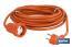 2-pole extension cord IP 44 | Side grounding connection | Orange cable of 10 and 25 metres - Cofan