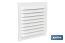 Ventilation grille with mosquito net | White aluminium | Available in various sizes - Cofan