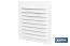 Ventilation grille with mosquito net | White aluminium | Available in various sizes - Cofan