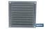 Ventilation grille with mosquito net | White aluminium | Available in various sizes - Cofan