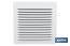 Ventilation grille with mosquito net | White aluminium | Available in various sizes - Cofan