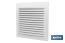 Ventilation grille with mosquito net | White aluminium | Available in various sizes - Cofan